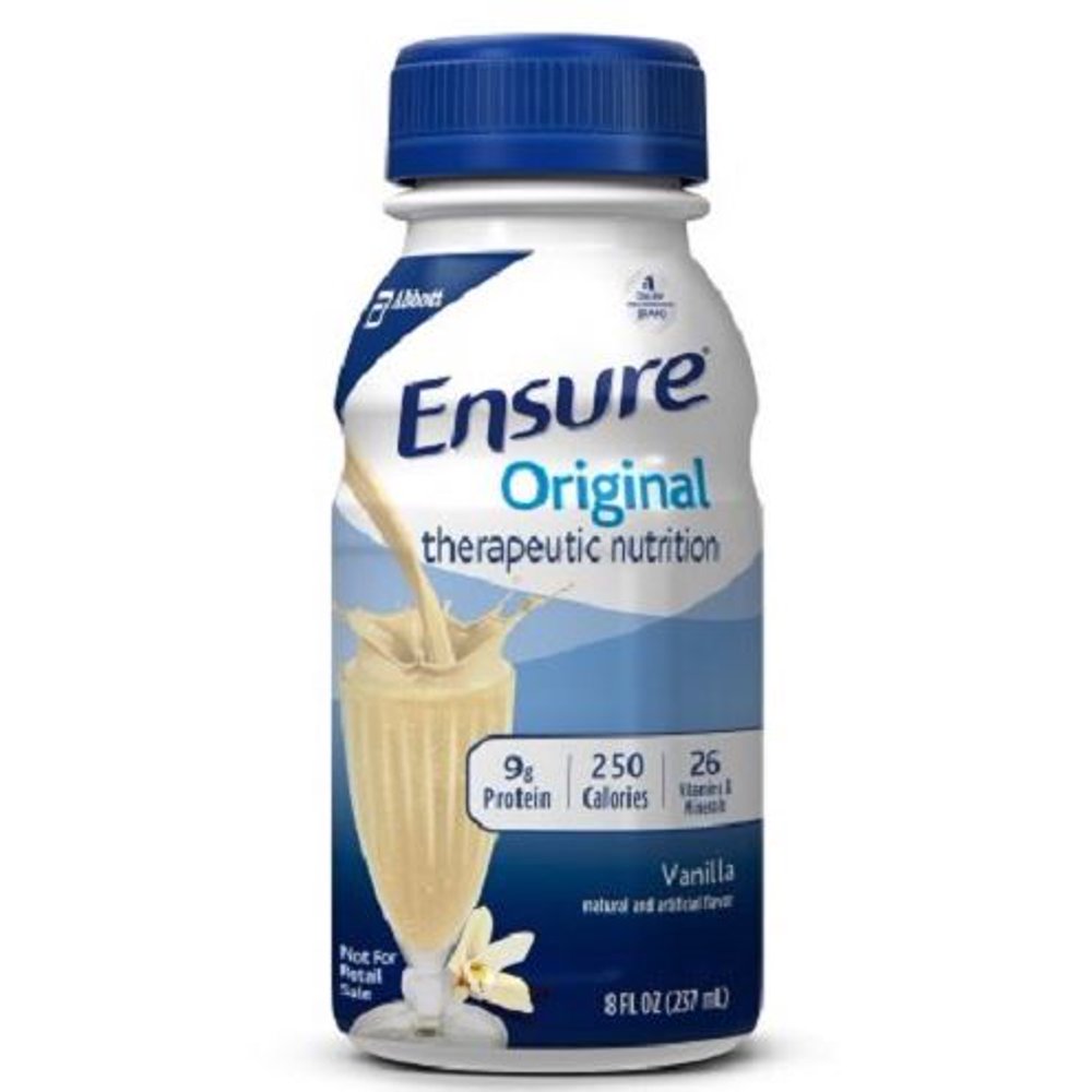 Ensure Oral Supplement Original Therapeutic Nutrition Vanilla 8 oz Bottle Ready to Use 1 ea