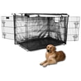 thumbnail image 2 of Dog Crates Cover Double Door Pet Kennels Covers Waterproof Breathable Anti-UV Shade for 24/30/36/42 inch Cages, 2 of 8