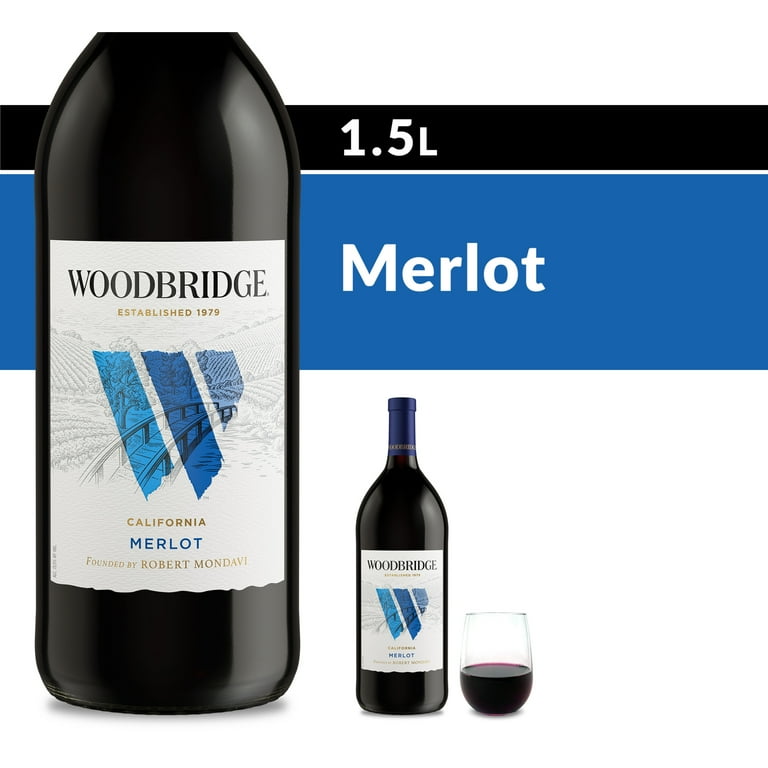 Woodbridge® Merlot Red Wine, 1.5L Bottle, 13.5% ABV - Walmart.com