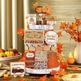 thumbnail image 4 of Fall Tiered Tray Decor,Thanksgiving Farmhouse Fall Tiered Tray Decorations Set,Cozy Fall Tabletop Centerpiece Tray Bundle,Rustic Fall Tiered Tray Decor Kit,Charming Autumn Harvest‑Themed Tray Pack, 4 of 4