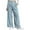 Light Blue Palazzo Lounge Pants, variant on Palazzo Lounge Pants for Women High Waisted Casual Silky Loose Fit Wide Leg Trouser with Drawstring Pockets