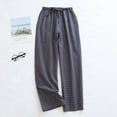 thumbnail image 2 of TIWEKE Mens Lounge Pants with Pockets:Home Pants Loose Home Pajama Pants Grey,XL, 2 of 3