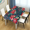 thumbnail image 4 of Yayeee Tablecloths 60" x 60" Rectangle Wrinkle Resistant Party Table Cover, Christmas Themed Leaves, 4 of 8