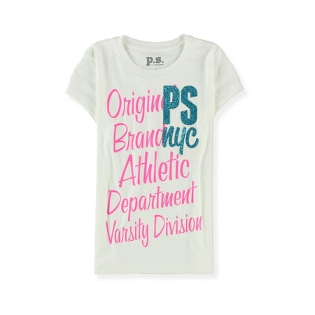 Aeropostale Girls Glitter Nyc Graphic T-Shirt