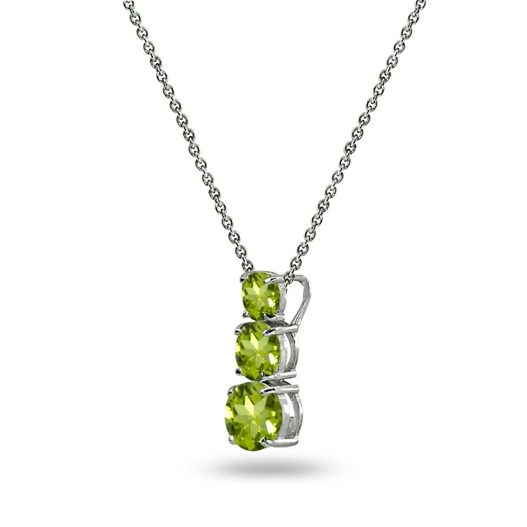 Peridot on sale necklace walmart