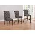 thumbnail image 4 of Balboa Tufted Back Side Chairs Rustic Brown and Grey (Set of 2), 4 of 5