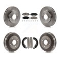 thumbnail image 1 of CMX Front Rear Disc Brake Rotors Ceramic Pads and Drum Kit for Car 1998-2002 Honda Accord Coupe with 2.3L K8C-102449, 1 of 11