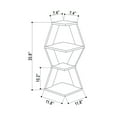 thumbnail image 3 of Ada Home Decor Furniture 11.81" 3 Tier Anthracite Caldwell Modern Wall Shelf, 3 of 3