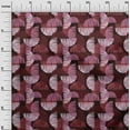 thumbnail image 3 of oneOone Polyester Lycra Maroon Fabric Semi Circle Fabric For Sewing Printed Craft Fabric By The Yard 56 Inch Wide, 3 of 4