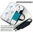 thumbnail image 3 of ZICANCN Laptop Case 14 inch, Cartoon Whales Star Night Work Shoulder Messenger Business Bag for Women and Men, 3 of 9