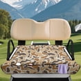 thumbnail image 3 of XYZCANDO Brown Camo 2-Passenger Golf Cart Seat Cover - Non-Slip Terry Cloth with 4 Front Pockets, Washable Universal Accessory for Golfers, 3 of 8