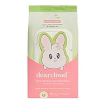 dearcloud Juicy Makeup Cleansing Wipes - 60 Count – makeup wipes and makeup remover for face – Oil-Free makeup remover wipes (Green Tea & Peach)