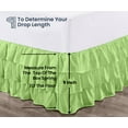 thumbnail image 5 of SGI Bedding 14 Inch Multi Ruffled Bed Skirt | Microfiber Bed Skirt | Fade Resistant, Wrinkle Free, Anti-static, Decorative, Extra Storage Space, Clutter-Free | Full, Sage, 5 of 8