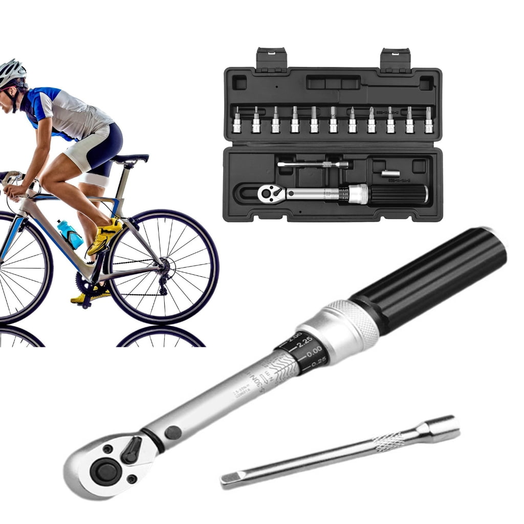 Zeiwohndc Bike Torque Wrench Set 1/4inch Torque Wrench 2.5-30Nm for Mountain Bike