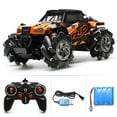 thumbnail image 4 of ​1:14 Scale 4WD Omni-Directional RC Drift Car - Mecanum Wheels for 360° Stunts, 25km/h & 100m Range (Surface Restrictions)​​ Orange, 4 of 7