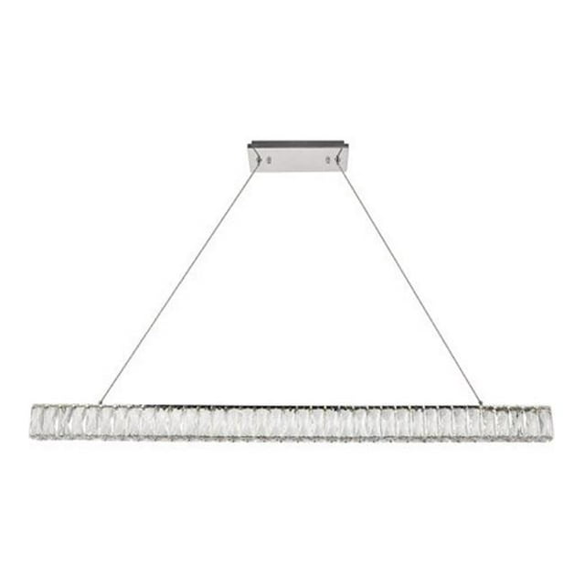 Elegant Lighting 3502D47C Monroe Lustre Chromé avec Puce Led Intégrée
