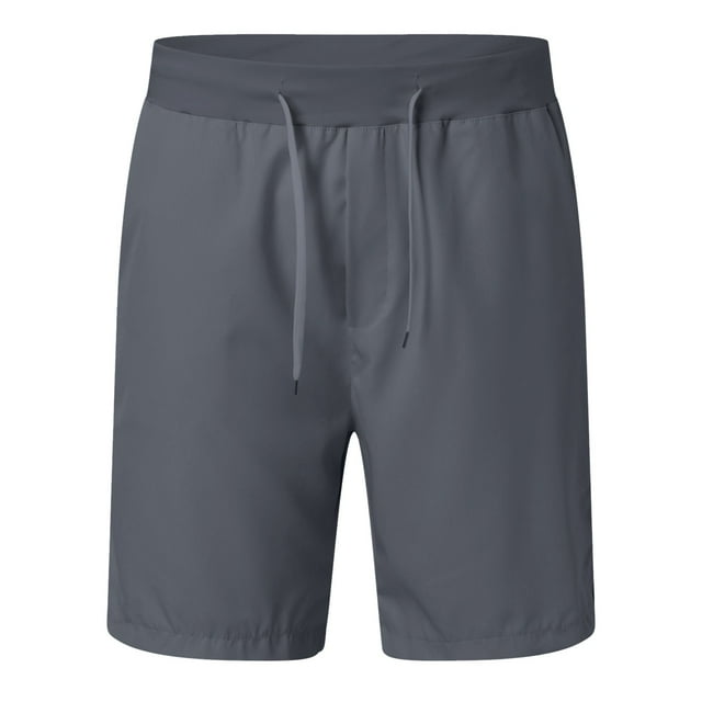 Men's Breathable Sports Shorts - Mid Waist, Elastic Drawstring, Running/Fitness/Cycling, Summer Wear
