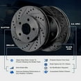 thumbnail image 5 of PowerSport Front Brakes and Rotors Kit |Front Brake Pads| Brake Rotors and Pads| Ceramic Brake Pads and Rotors |fits 1984-1991 BMW 325, 318i, 318is, 325e, 325es, 325i, 325is, 325iX, 5 of 7