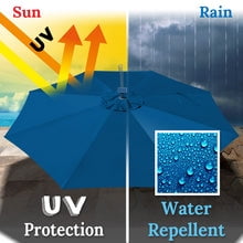 Replacement Canopy Cover for 10' Cantilever Patio Umbrella Offest Parasol Top Cover (Green)