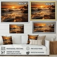 thumbnail image 4 of Designart "Golden Sands Beach Photo XXI" Nautical & Beach Floater Framed Canvas Art Print, 4 of 7