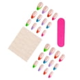thumbnail image 4 of French Tip Press-On Nails, Almond,multicolor,Medium Length, 24 Count, 4 of 8