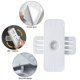 thumbnail image 2 of Fijador de regleta de enchufes autoadhesivo, 4 piezas, rotación de 360°, soporte de regleta de enchufes para montaje en pared, soporte para enchufes, fijador de enchufes, organizador de cables, 2 of 4
