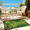 thumbnail image 4 of Linnome Spring Flower and Bird Doormat Polyester Non Slip Entryway Rug for Indoor Outdoor Home Decor 31.49x19.68 Inch, 4 of 7