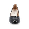 thumbnail image 6 of Journee Womens Luu Comfort Insole Round Toe Low Block Heel Pumps, Widths Available, 6 of 10
