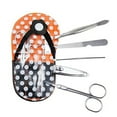 thumbnail image 2 of Orange Polka Dot Flip Flop Design Manicure Set New, 2 of 3