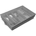 thumbnail image 2 of Estuche de almacenamiento de cubiertos con tapa de PVC Caja de almacenamiento de utensilios plegable de 5 compartimentos Caja de almacenamiento de cubiertos Cofre Soporte de almacenamiento de cubierto, 2 of 11