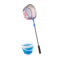 thumbnail image 1 of Red de pesca ligera, desmontable, multiusos, plegable y con cubo. azul, 1 of 8