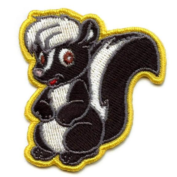 Skunk Iron On Embroidered Patch