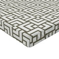 thumbnail image 2 of Ambesonne Modern Fitted Sheet, Vintage Maze Lines, Full Size, Sage Green and White, 2 of 3