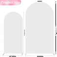 thumbnail image 2 of Wedding Arch Cover, Arch Backdrop Stand Cover for Birthday Party Ceremony Banquet Decoration with 100 Balloons(White), 2 of 5