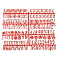 thumbnail image 1 of Unique Bargains 2 Pcs Tableau de Lettres en Feutre Lettres Chiffres Symboles 3/4 Pouce Rouge Alphabet Tableau de Messages Changeable, 1 of 5