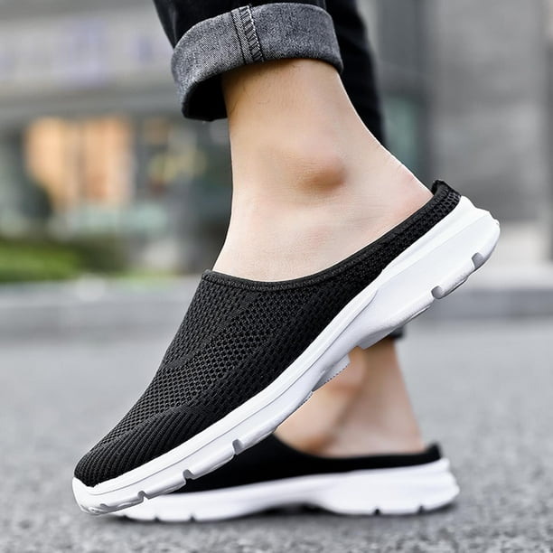 Nuevo estilo, zapatos de medio soporte de tejido volador de gran tamaño, sandalias transpirables de malla para hombres y mujeres, sandalias Wmkox8yii ytu503