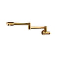 thumbnail image 2 of Kitchen Sink Faucet Wall Mounted Pot Filler Tap Brass Kitchen Faucet Single Cold Sink Tap Rotation Folding Spout Gold/Chrome ,Easy Opearte, 2 of 7