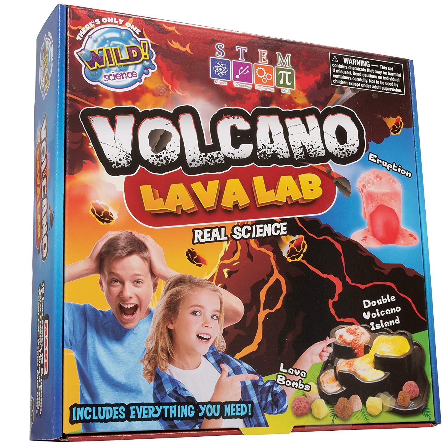 Volcano science experiment school lab Kit Create Eruption Toy  lab set Erupting 