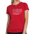 thumbnail image 1 of Women's Premium Blend Word Art T-shirt - Glory Hallelujah Flag, 1 of 2