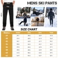 thumbnail image 2 of FEN AI Fleece Lined Hiking Snow Pants for Men Waterproof Warm Softshell Trousers Ski Pants Windproof Cargo Pants for Winter Outdoor, 2 of 8