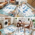 thumbnail image 5 of Seahorse Coastal Area Rugs 3'x5', Small Throw Rugs for Living Room Bedroom, Summer Nautical Starfish Coral Grey Wooden Indoor Outdoor Rug Non-Slip Low Pile Carpet Runner Reversible Floor Mats, 5 of 8
