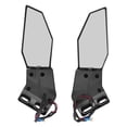 thumbnail image 4 of Motorcycle Side Mirrors, Clear Broad Vision Swivel Wing Fin Aerodynamic Carbon Fiber Style  For ZX10R ZX6R ZX636 2019-2022, 4 of 8