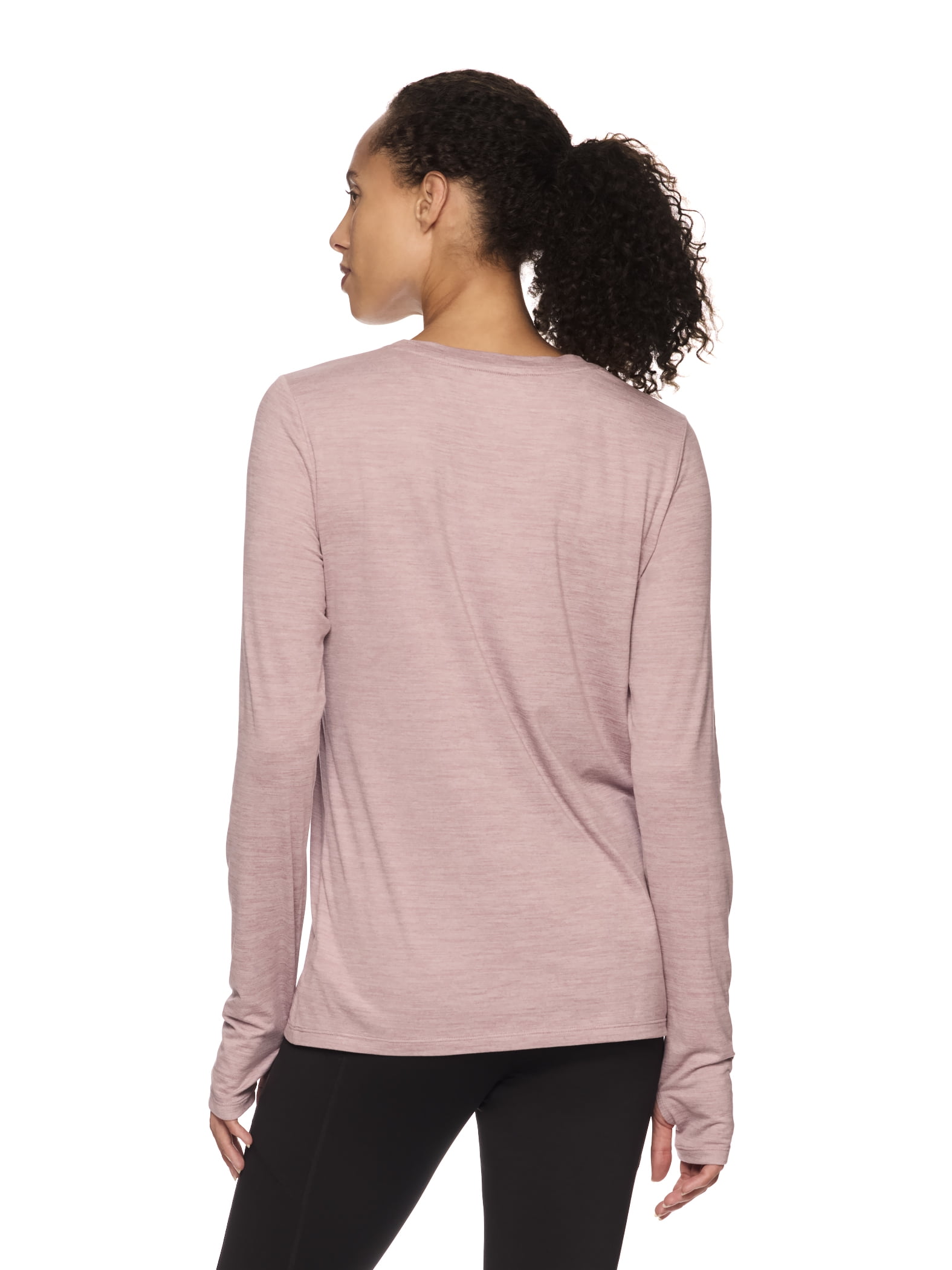 Reebok Women's and Women's Plus Legacy Core Knit Performance Long Sleeve T-Shirt, Sizes XS-4X