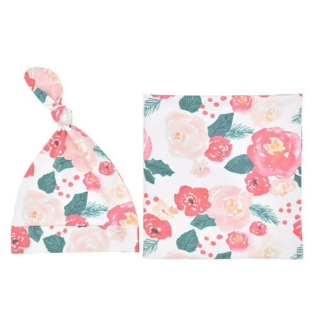 

Fsqjgq New Baby Blanket Swaddle Swaddle Wrap Receiving Baby Outfits Blanket Cartoon Blanket Hat Baby Care Super Soft Baby Blanket for Girls Muslin C One Size
