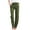 1#Army Green, variant on Womens Cotton Linen Loose Fit Casual Solid Color Comfy Pants Elastic Waist Yoga Summer Mid-Rise Hawaiian Beach Straight Leg Trousers Pants With Pockets