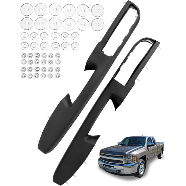 Armrest Repair Kit, Compatible with 2010-2014 Chevy Silverado Suburban Tahoe Avalanche, GMC Yukon Sierra, Interior Front Left & Right Door Panel with Release Handle Above Armrest (27 inch), OE# 80994