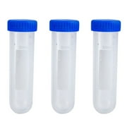 ZUARFY Pack of 3 Transparent 50ml Centrifuge Tubes Set Graduated Scales with Screw Caps