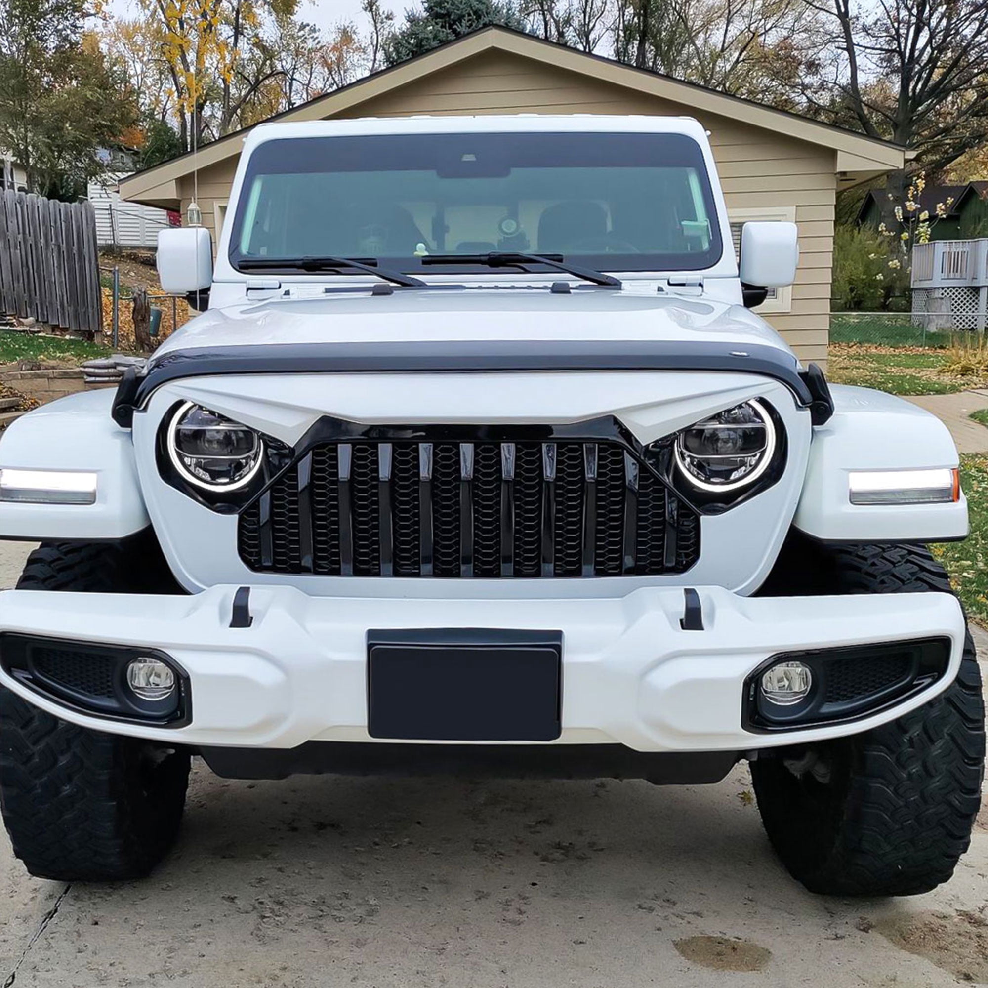 AMERICAN MODIFIED Front Grille for 2018+ Jeep Wrangler JL & Gladiator JT