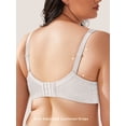 thumbnail image 2 of Wingslove Women's Plus Size Full Coverage Minimizer Bra Wirefree Non Padded for Everyday Comfort, White 40DDD, 2 of 7