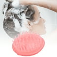 thumbnail image 2 of Unique Bargains 1 Pc Handle Round Hair Shampoo Brush for Head Massage 3.35"x2.76"x2.64" Pink, 2 of 6